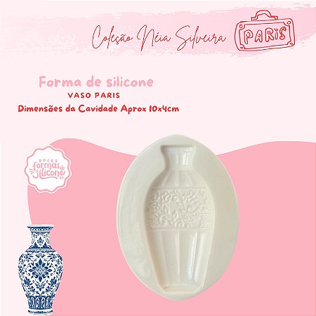 Molde de Silicone Vaso Paris