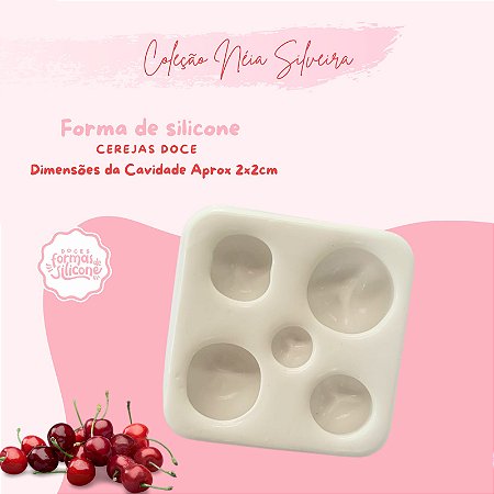Molde de Silicone Cerejas Doce