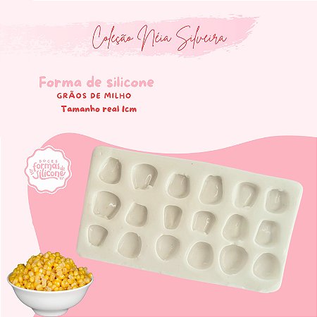 Molde de Silicone Grãos de Milho