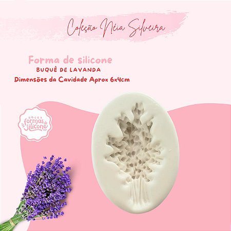 Molde de Silicone Buquê de Lavanda
