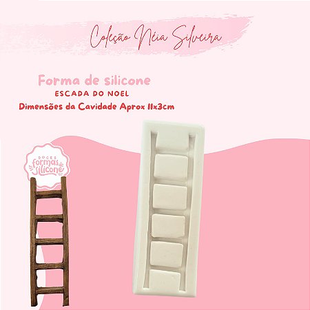 Molde de Silicone Escada de Noel