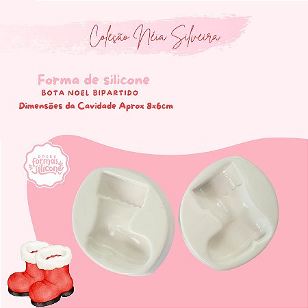 Molde de Silicone Bota Noel Bi Partido