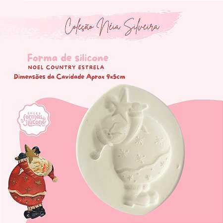 Molde de Silicone Noel Cowntry Estrela
