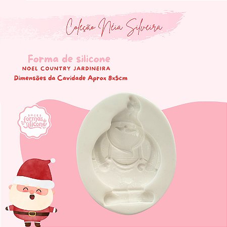Molde de Silicone Noel Cowntry Jardineira