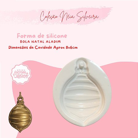 Molde de Silicone Bola Natal Aladim