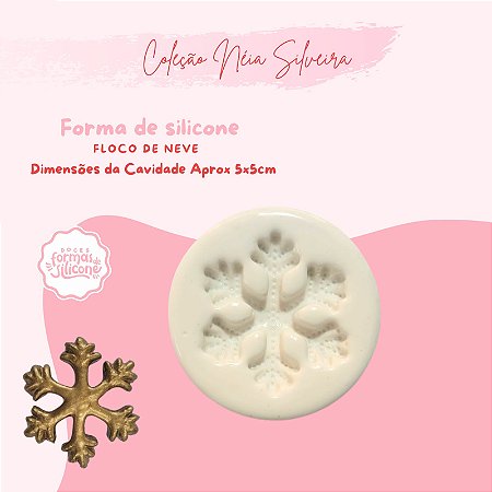 Molde de Silicone Floco de Neve