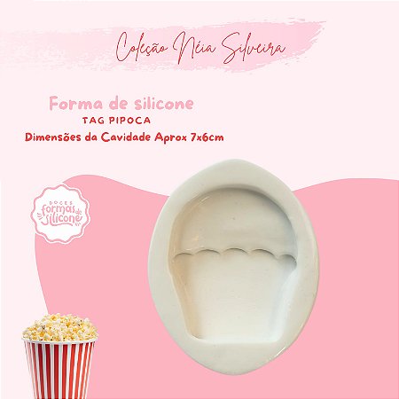 Molde de Silicone Tag Pipoca