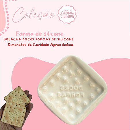 Molde de Silicone Bolacha Doces Formas de Silicone