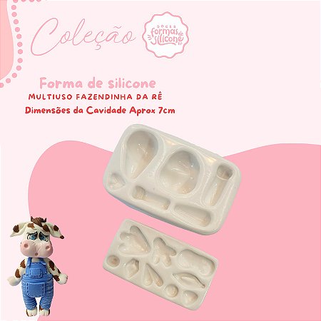 Molde de Silicone Multi Uso Fazendinha da Re