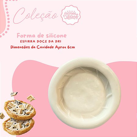 Molde de Silicone Esfirra doce da Dri