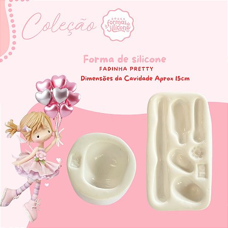 Molde de Silicone Fadinha Pretty