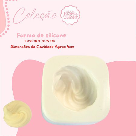 Molde de Silicone Suspiro Nuvem