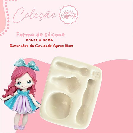 Molde de Silicone Boneca Dora