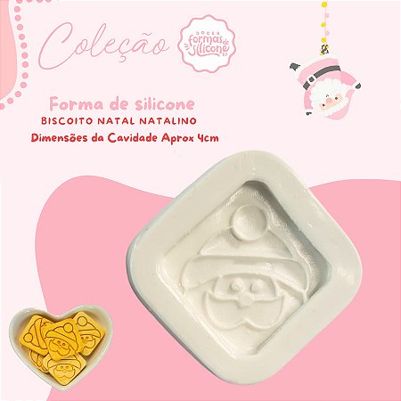Molde de Silicone Biscoito Natal Natalino