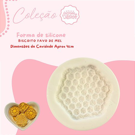 Molde de Silicone Biscoito Favo de Mel
