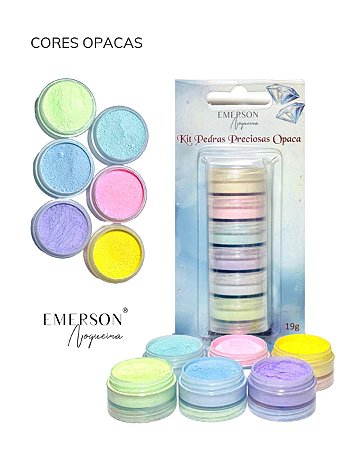 Pó Mágico Kit Pedras Preciosas Opaca