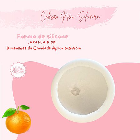 Molde de Silicone Laranja P 3D