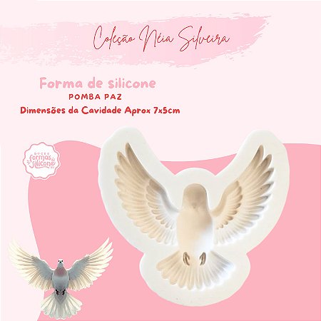 Molde de Silicone Pomba da Paz