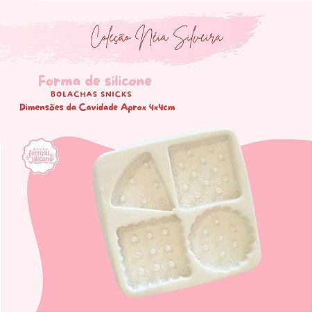 Molde de Silicone Bolacha Snicks