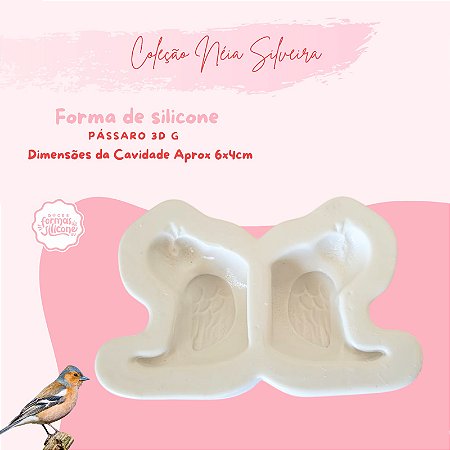 Molde de Silicone Passaro 3D G