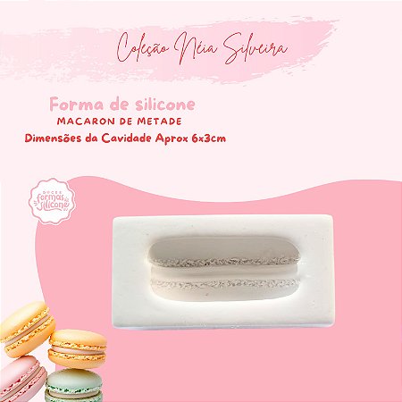 Molde de Silicone Macaron de Metade