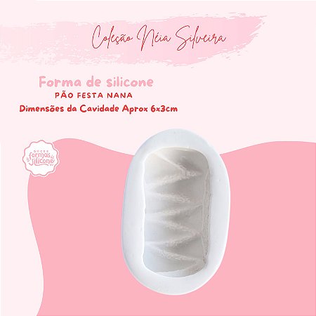Molde de Silicone Pão Festa Nana