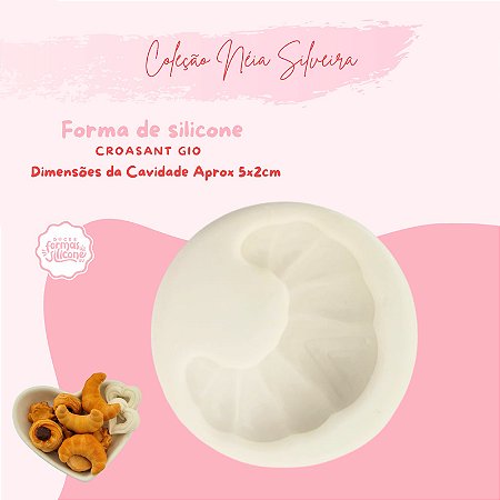 Molde de Silicone Croasant Gio