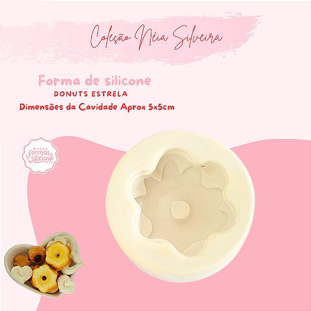 Molde de Silicone Donuts Estrela