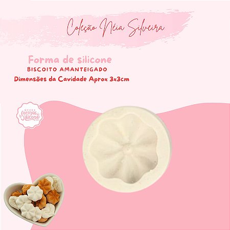 Molde de Silicone Biscoito Amanteigado