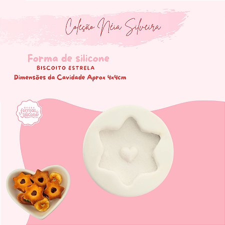 Molde de Silicone Biscoito Estrela