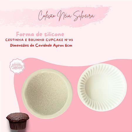 Molde de Silicone Cestinha e Bolinho Cupcake N5