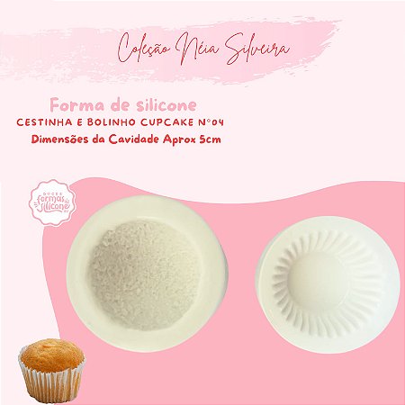 Molde de Silicone Cestinha e Bolinho Cupcake N4