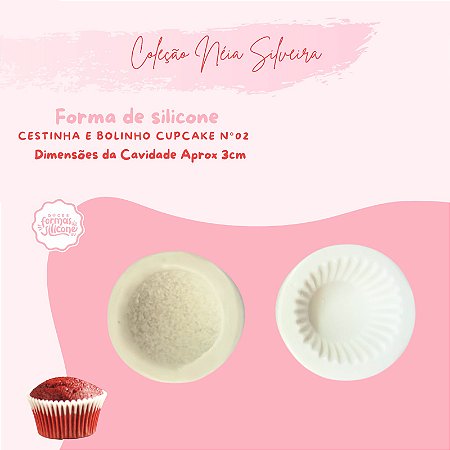 Molde de Silicone Cestinha e Bolinho Cupcake N2