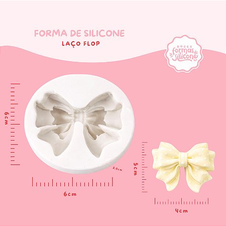 Molde de Silicone Laço Flop