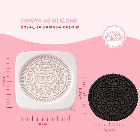 Molde de Silicone Bolacha Famosa Oreo M