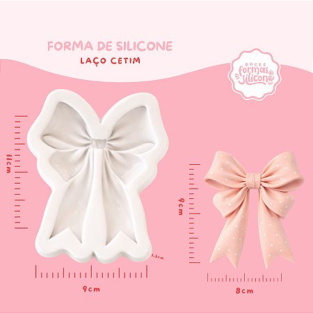 Molde de Silicone Laço Setim