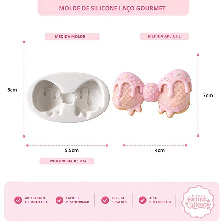 Moldes de Silicone Laço Gourmet