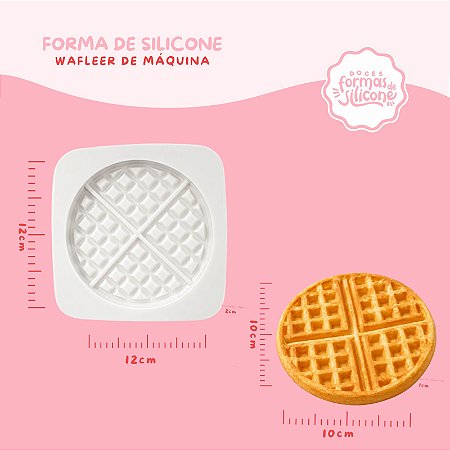 Molde de Silicone Wafller de Maquina