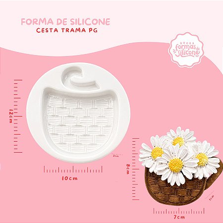 Molde de Silicone Cesta Trama PG