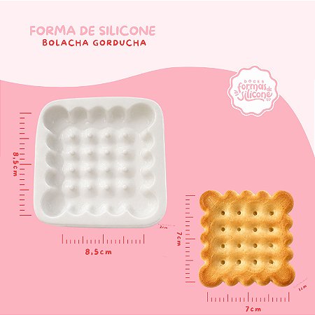 Molde de Silicone Bolacha Gorducha