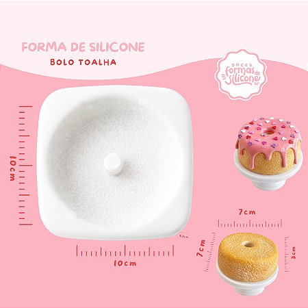 Molde de Silicone Bolo Toalha