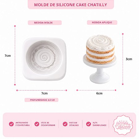 Molde de Silicone Cake Chatilly
