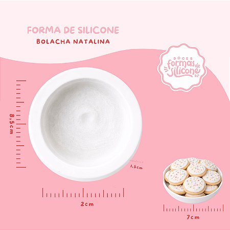 Molde de Silicone Bolacha Natalina