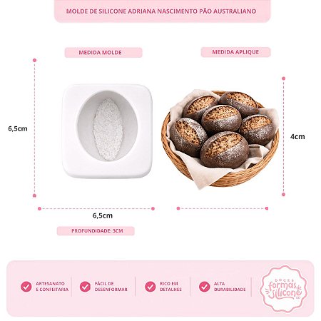 Molde de Silicone Pão Australiano