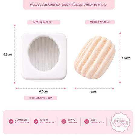 Molde de Silicone Broa de Milho