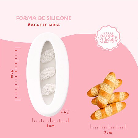 Molde de Silicone Baguete Siria