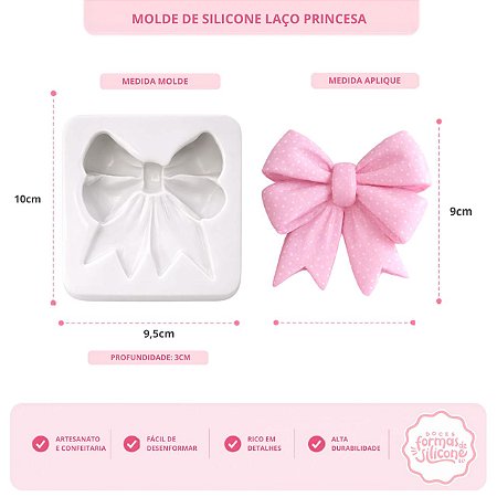 Molde de Silicone Laço de Princesa