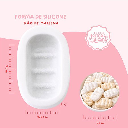 Molde de Silicone Pão de Maizena