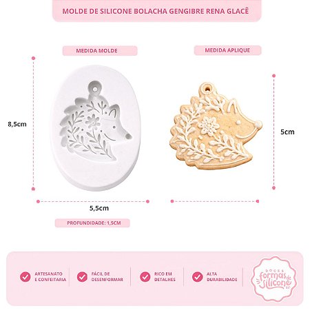 Molde de Silicone Gengibre Rena