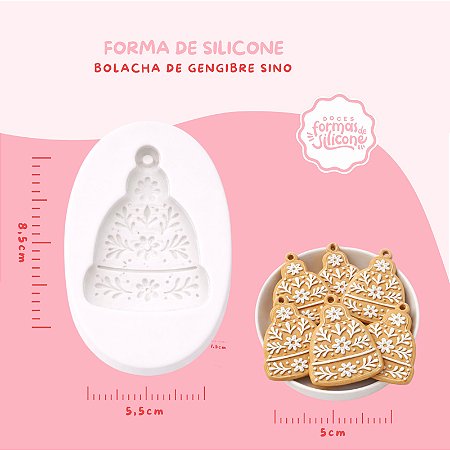 Molde de Silicone Bolacha de Gengibre Sino
